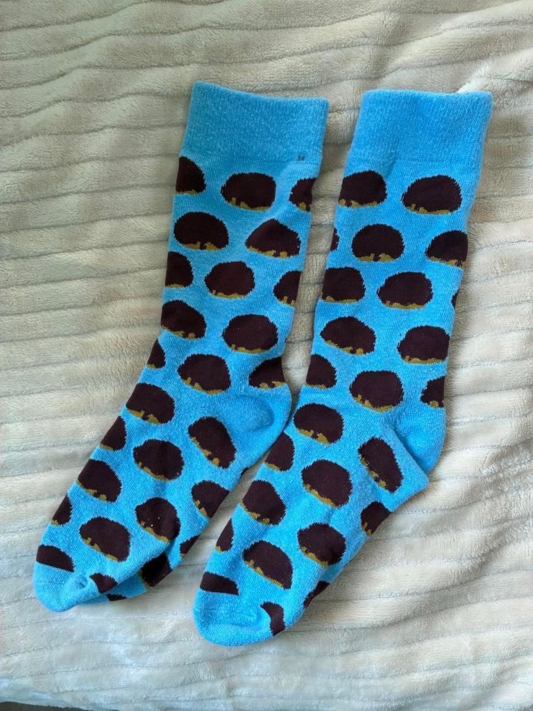 Bossche Bollen Sokken - Uniek en Comfortabel!, Sokken en Kniesokken, Blauw, Ophalen of Verzenden, Zo goed als nieuw