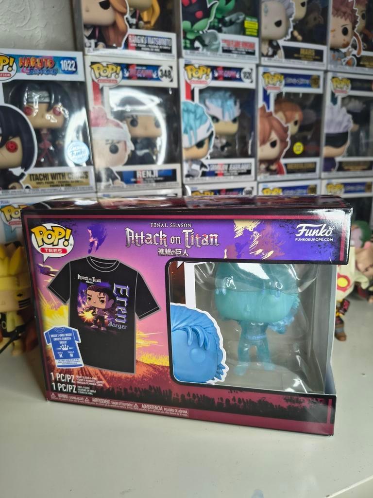 Funko Pop! & Tee Attack on Titan Eren Jaeger (Glow), Ophalen of Verzenden, Nieuw
