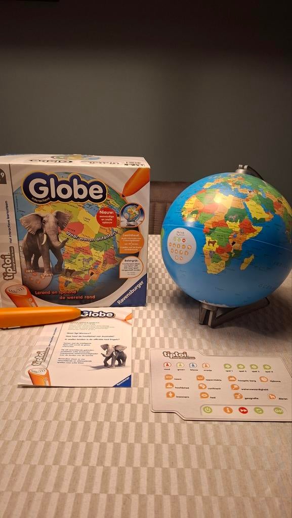 Tiptoi Globe interactieve wereldbol, Kinderen en Baby's, Speelgoed | Educatief en Creatief, Ophalen, Zo goed als nieuw