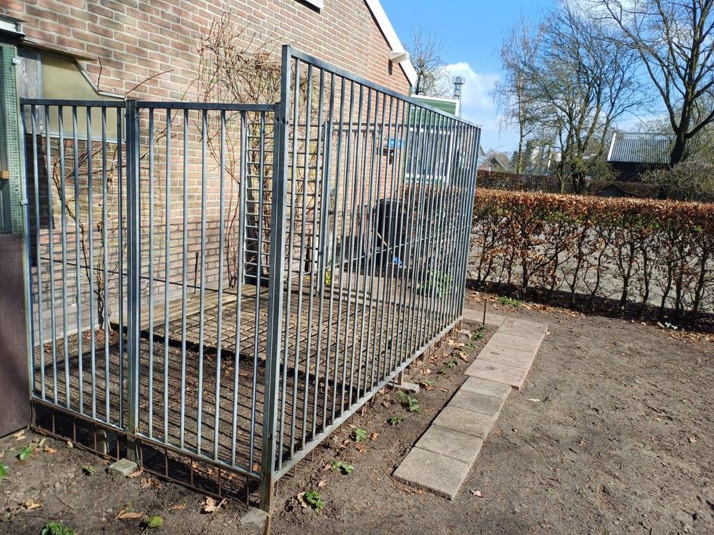 Hondenren uit gegalvaniseerd staal, Ophalen, Hondenkennel, 110 cm of meer, 100 cm of meer