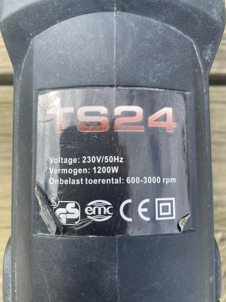 Polijstmachine TS24 - 1200W, 600-3000 rpm, Ophalen, Gebruikt, 1000 watt of meer, Overige typen
