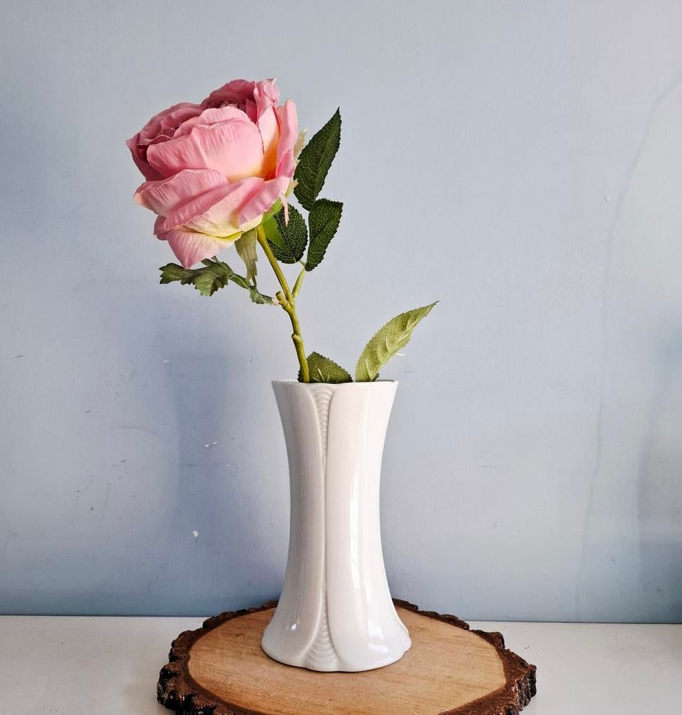 KPM Bavaria, elegante witte porseleinen vaas, Ophalen of Verzenden