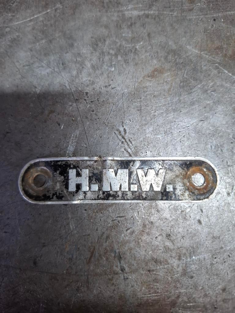 Hmw brommer zadelplaatje, Ophalen of Verzenden, Dynamo