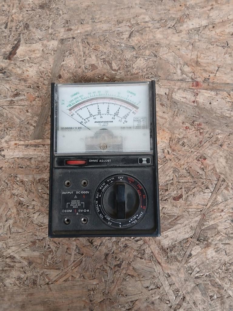 Vintage Micronta Multimeter - Analoge Meter, Ophalen of Verzenden