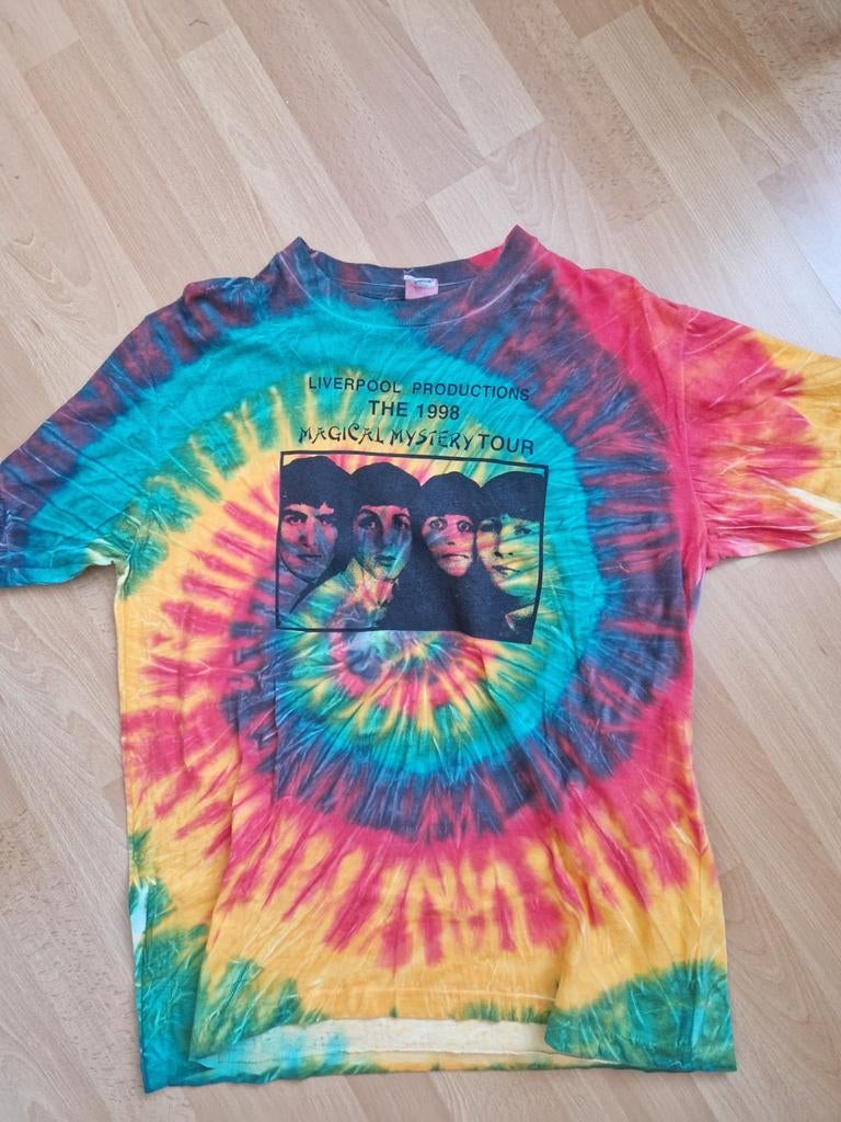 Vintage The Beatles Magical Mystery Tour Tie-Dye T-shirt, Ophalen of Verzenden