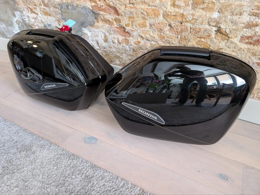 Originele Honda zijkoffers incl. optioneel rek CBF600, Motoren, Accessoires | Koffers en Tassen, Ophalen, Zo goed als nieuw