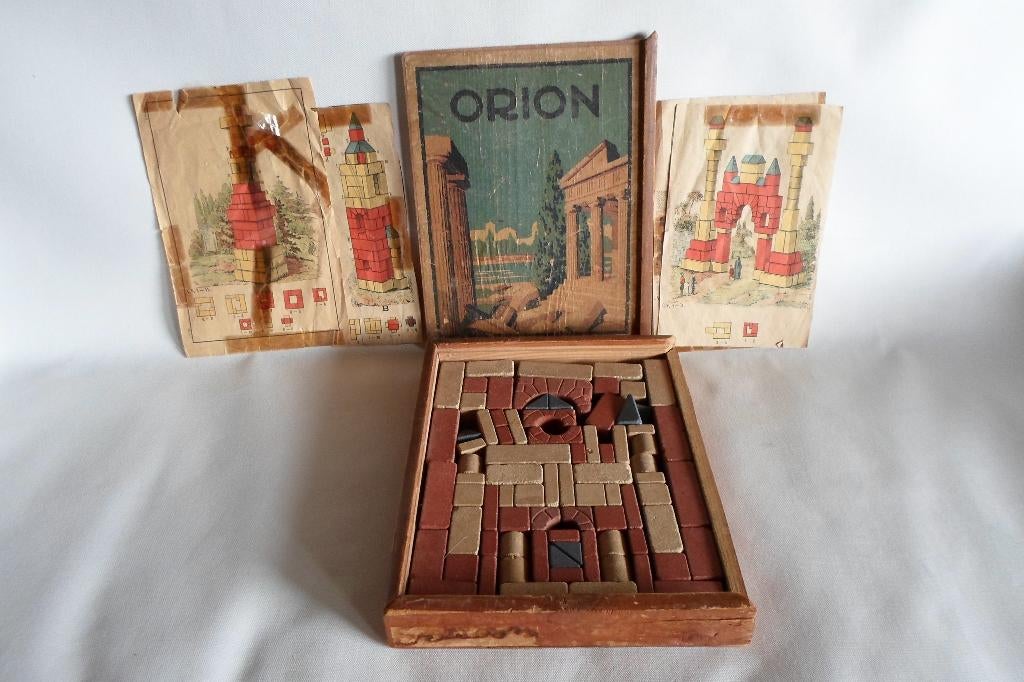 Antieke Orion Doos Bouwstenen, Ophalen of Verzenden