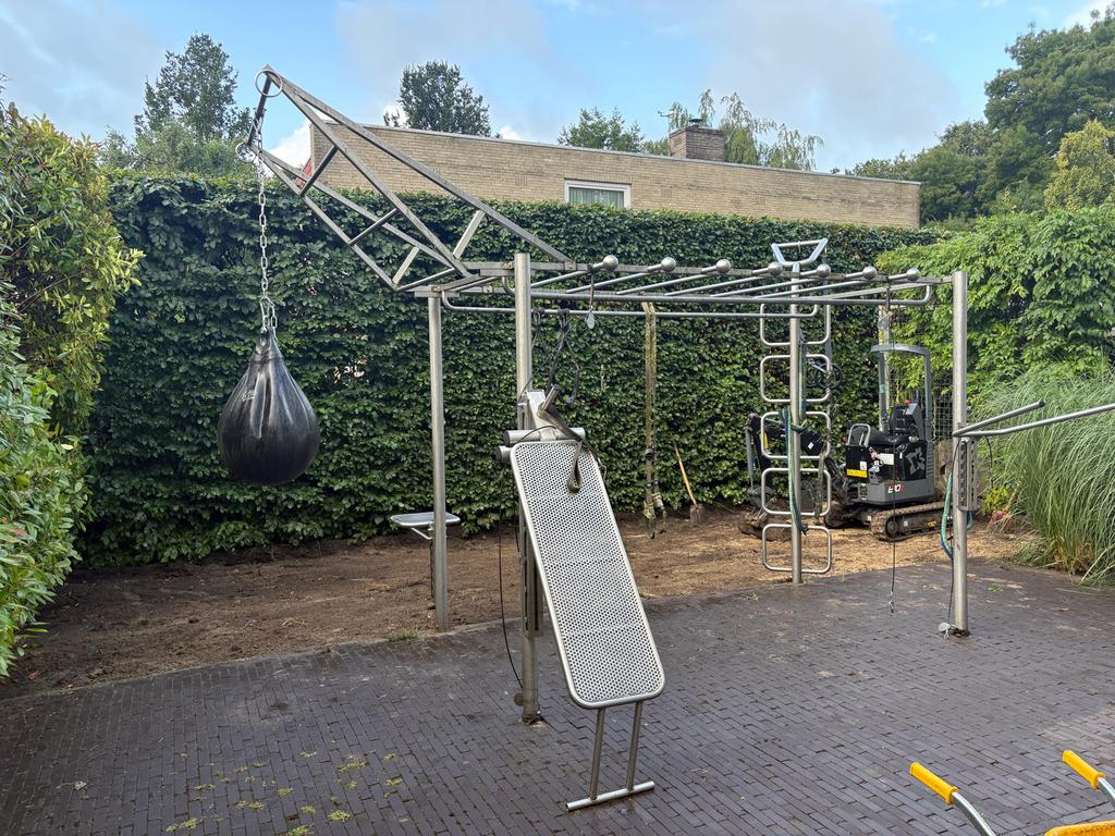 Buiten gym crossfit outdoor sport station rvs, Ophalen, Zo goed als nieuw, Overige typen