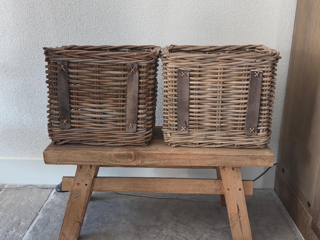 Rieten manden, Huis en Inrichting, Ophalen, Gebruikt, Mand, Riet