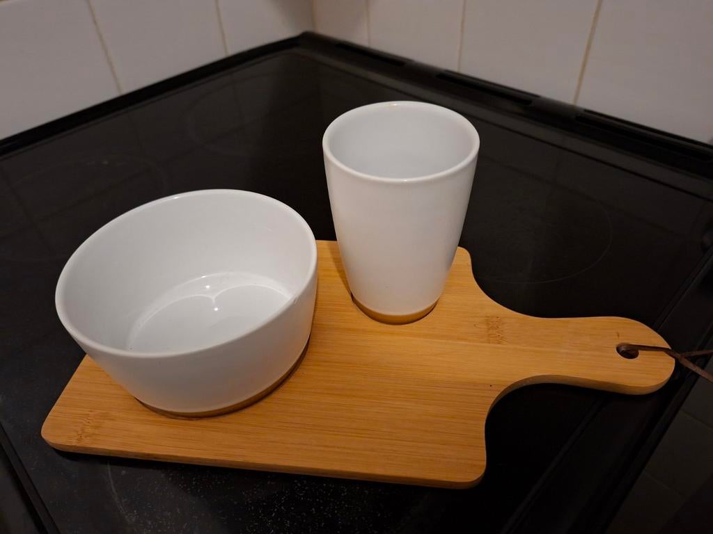 Campina ontbijtsetje - Zo goed als nieuw, Huis en Inrichting, Keuken | Servies, Ophalen of Verzenden, Zo goed als nieuw, Overige stijlen