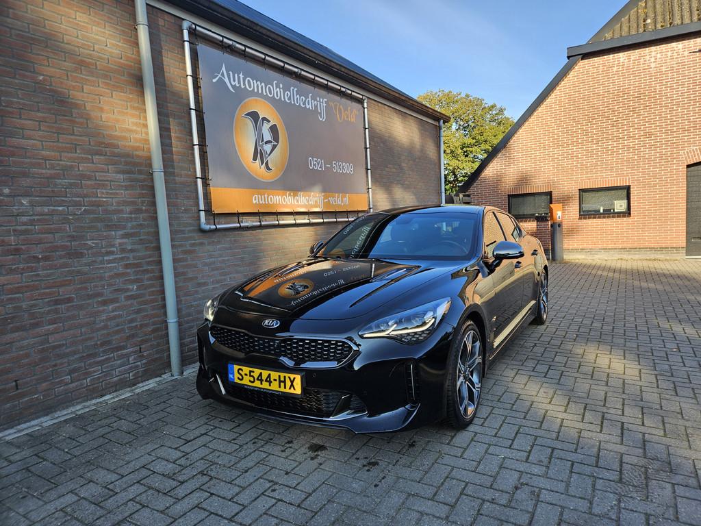 Kia Stinger 3.3 V6 T-GDI AWD GT (bj 2018, automaat), Gebruikt, Zwart, Leder, Bedrijf