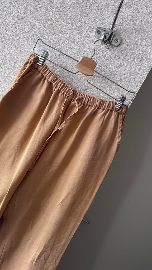 Jc sophie linnen broek. Valt al l/xl, Kleding | Dames, Beige, Maat 46/48 (XL) of groter, Ophalen of Verzenden, Zo goed als nieuw