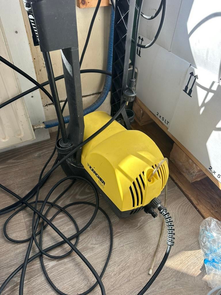 Mooie hogedruk reiniger compleet met alle accessoires, Tuin en Terras, Ophalen of Verzenden, Zo goed als nieuw, Elektrisch