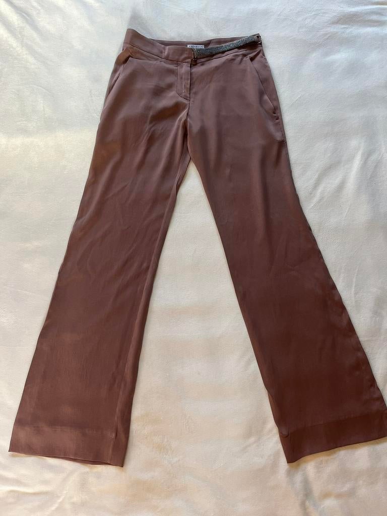 Brunello Cucinelli pantalon, Kleding | Dames, Broeken en Pantalons, Ophalen of Verzenden, Maat 36 (S), Bruin, Lang