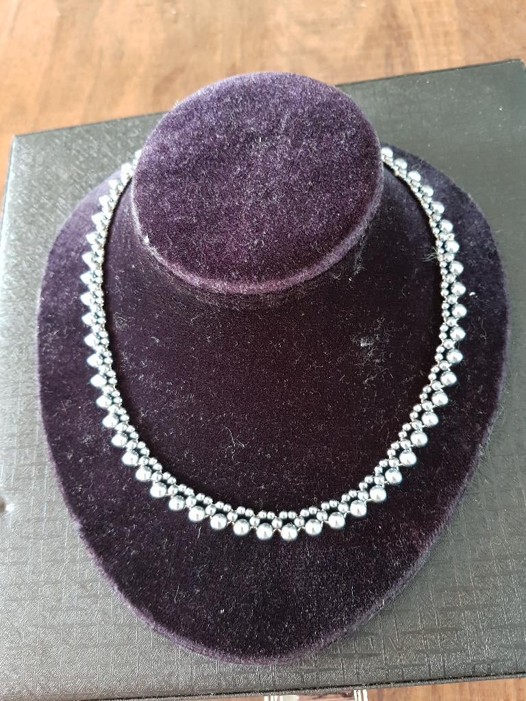 Friedrich Binder (FBM) ketting met 8 ct witgouden slot, Sieraden, Tassen en Uiterlijk, Kettingen, Zo goed als nieuw, Goud, Grijs