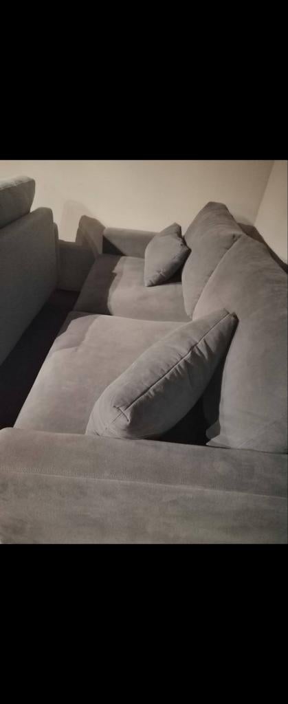 Gratis grijze 3 zits bank, Ophalen, Gebruikt, 150 tot 200 cm, Driepersoons