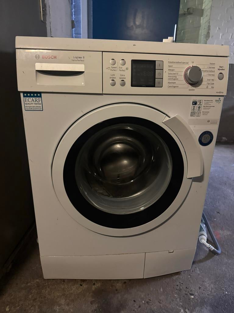 Bosch Logixx 8 VarioPerfect Wasmachine - Energiezuinig, Witgoed en Apparatuur, Wasmachines, Gebruikt, Voorlader, 6 tot 8 kg, 85 tot 90 cm