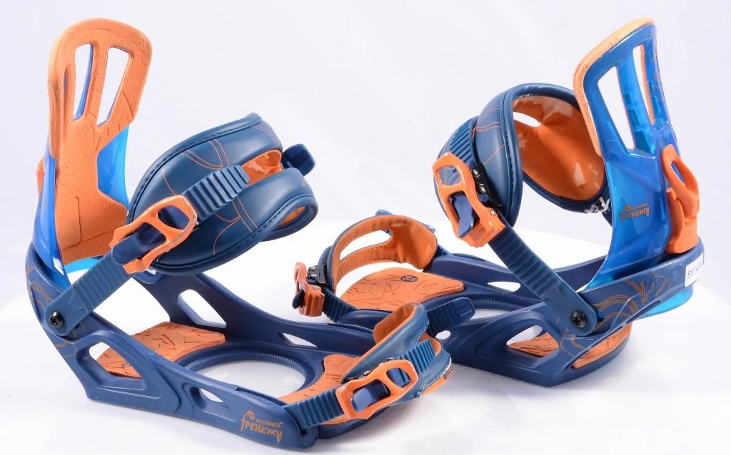 M snowboard bindingen ROSSIGNOL FRENEMY, blue/orange, Ophalen of Verzenden, Gebruikt, Bindingen