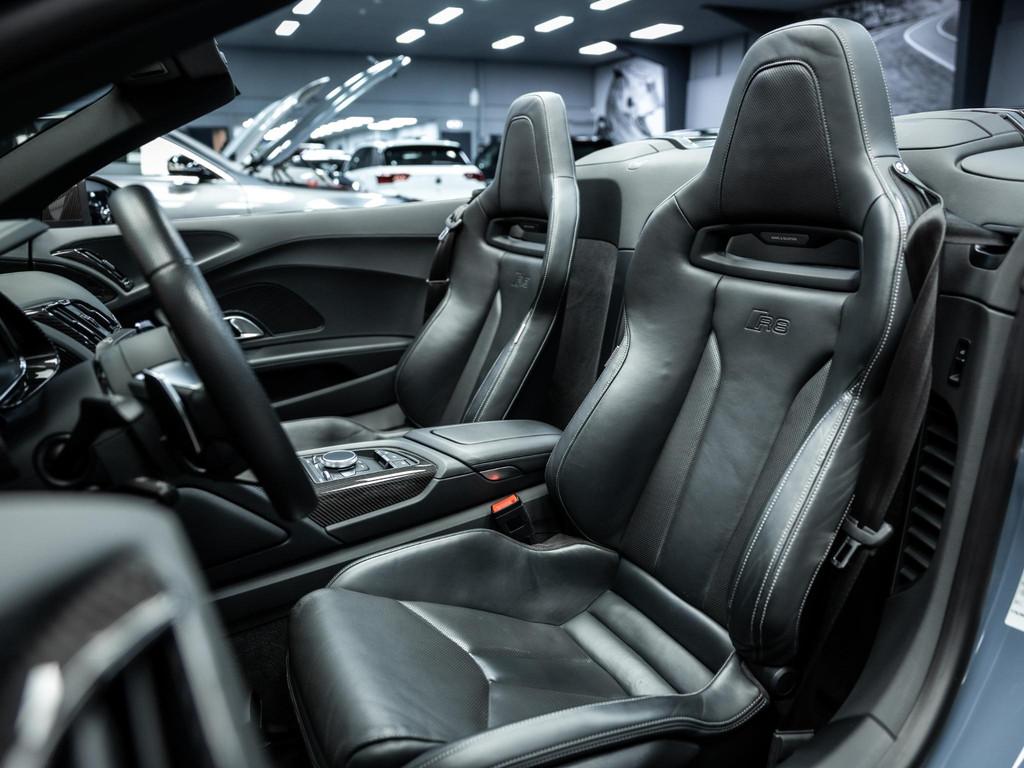 Audi R8 Spyder 5.2 FSI performance S tron. quat. Spyder Voll, Auto's, Automaat, Stof, Gebruikt, Zwart