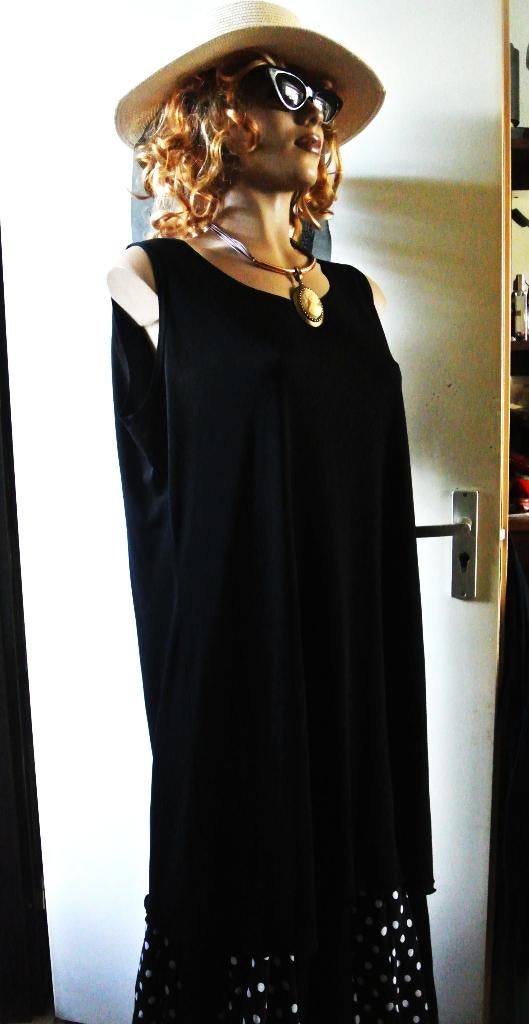 Top long tuniek wijd model zwart Ophilia laagjesmode  44/46, Zwart, Ophilia, Gedragen, Shirt of Top