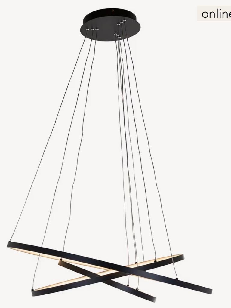 Richmond hanglamp Amira zwart, Ophalen, Gebruikt, Metaal, 75 cm of meer