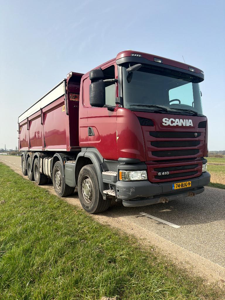 SCANIA 10X4 , G 410 . 5 ASSER , GEÏSOLEERDE KIPPER,, Automaat, Achterwielaandrijving, Euro 6, Scania