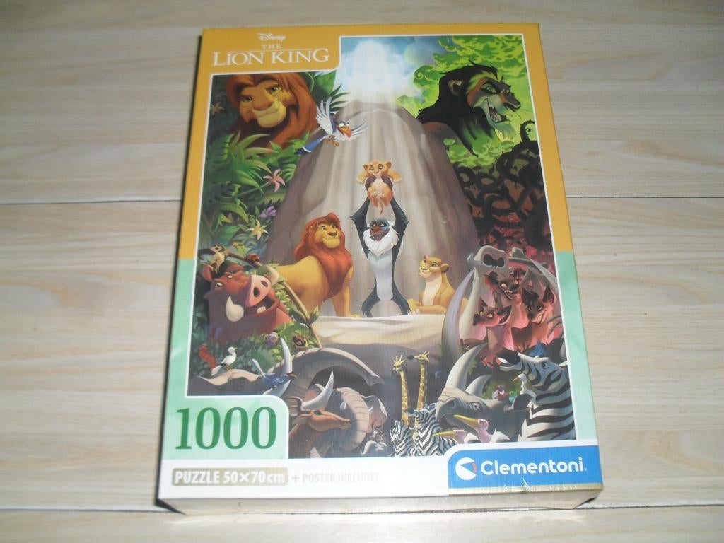 The Lion King puzzle 1000 stukjes nieuw, Ophalen, 500 t/m 1500 stukjes, Nieuw, Legpuzzel