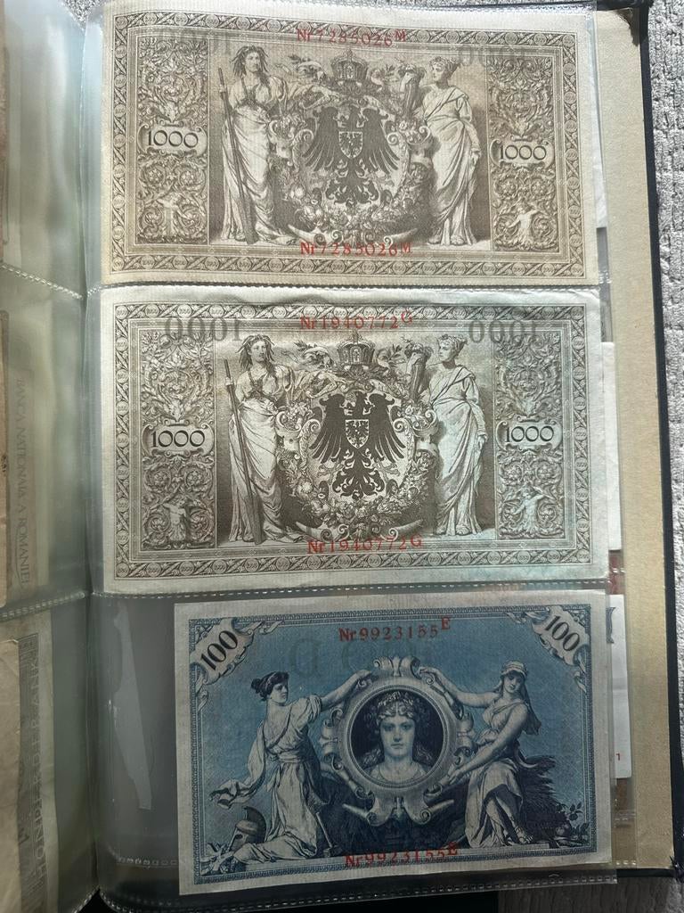 Verzameling oude bankbiljetten Duitsland, België (1908–1950), Postzegels en Munten, Bankbiljetten | Europa | Niet-Eurobiljetten