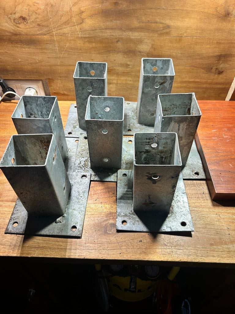 Paalvoeten 70 x 70 - Gebruikt, Tuin en Terras, Ophalen of Verzenden, Gebruikt, Minder dan 180 cm, Overige typen