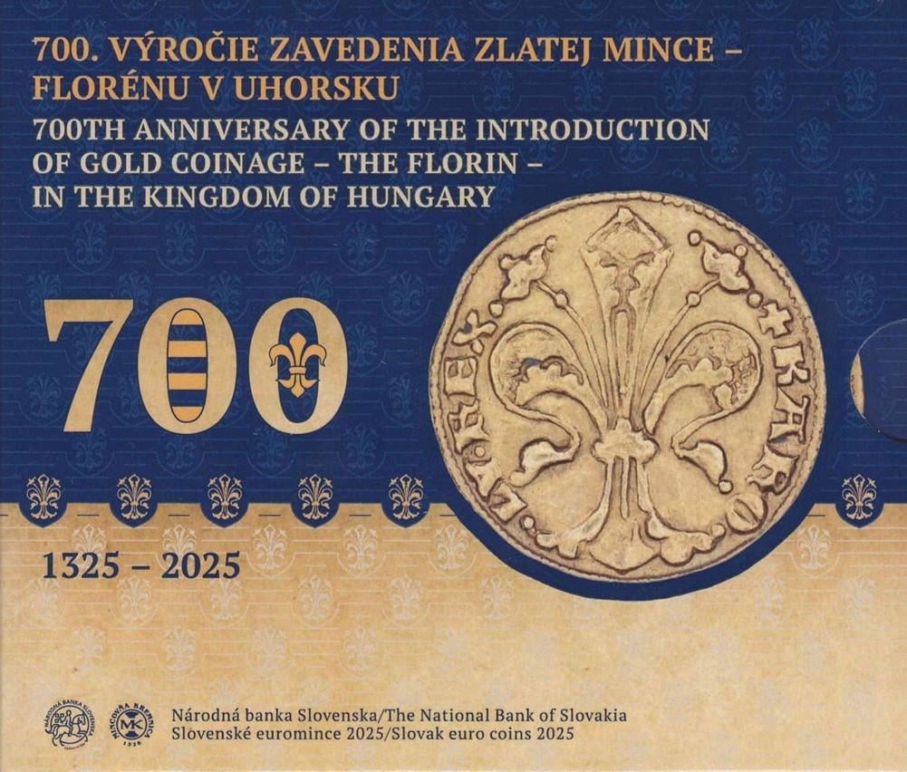 BU set SLOWAKIJE 2025 "Invoering Gouden Munt De Florijn"., Ophalen of Verzenden, Overige landen, Overige waardes