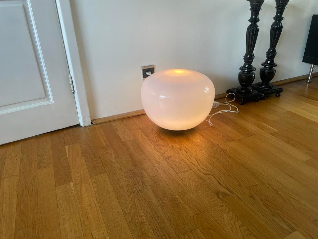 Jonisk vloerlamp ikea, Ophalen of Verzenden, Zo goed als nieuw, Glas, Minder dan 100 cm