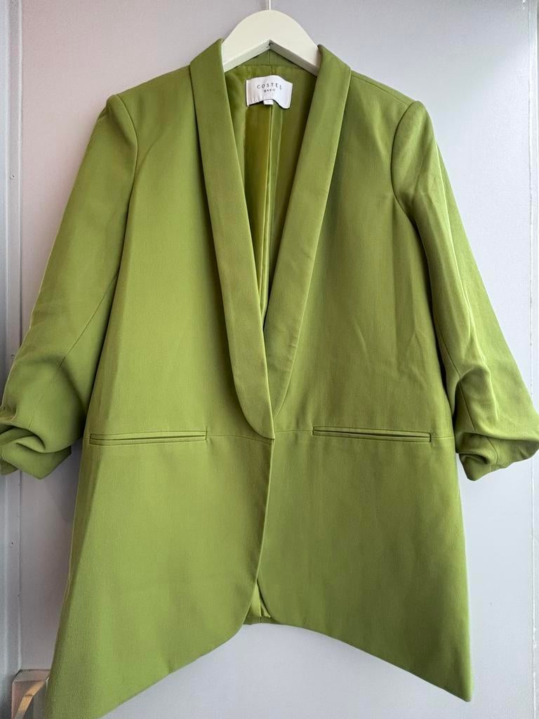 Costes kiwi groen pak set, Ophalen of Verzenden, Zo goed als nieuw, Maat 36 (S), Lang