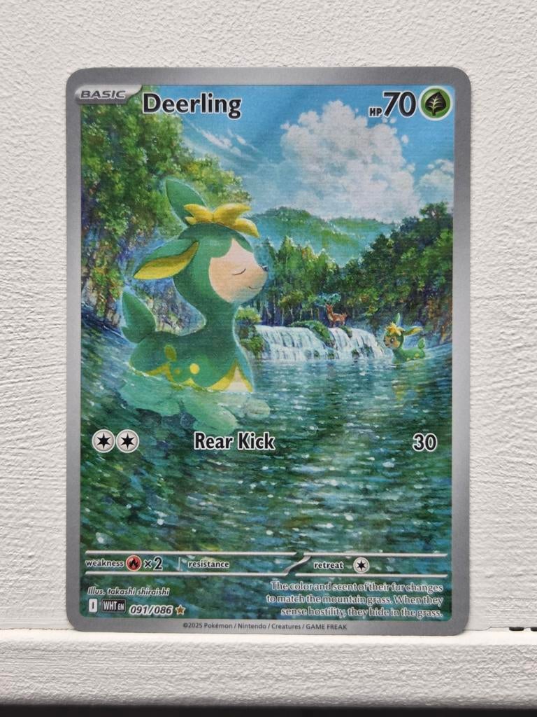 Deerling (WHT 091), Ophalen of Verzenden, Zo goed als nieuw, Losse kaart, Foil