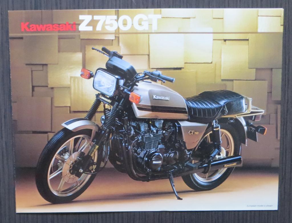 Folder Kawasaki Z750 GT - P1 - 1982 - 4 blz (Engels), Verzenden, Kawasaki