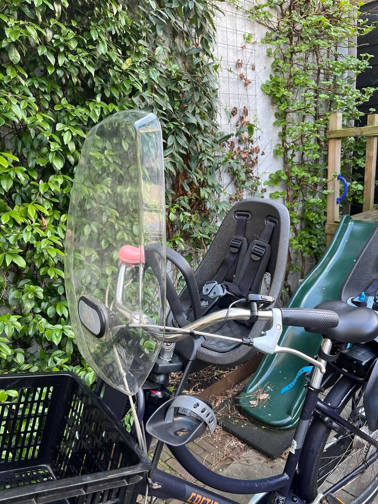 Thule Yepp fietsstoeltje voor, windscherm en adapter, Fietsen en Brommers, Fietsaccessoires | Fietsstoeltjes, Ophalen, Voorzitje