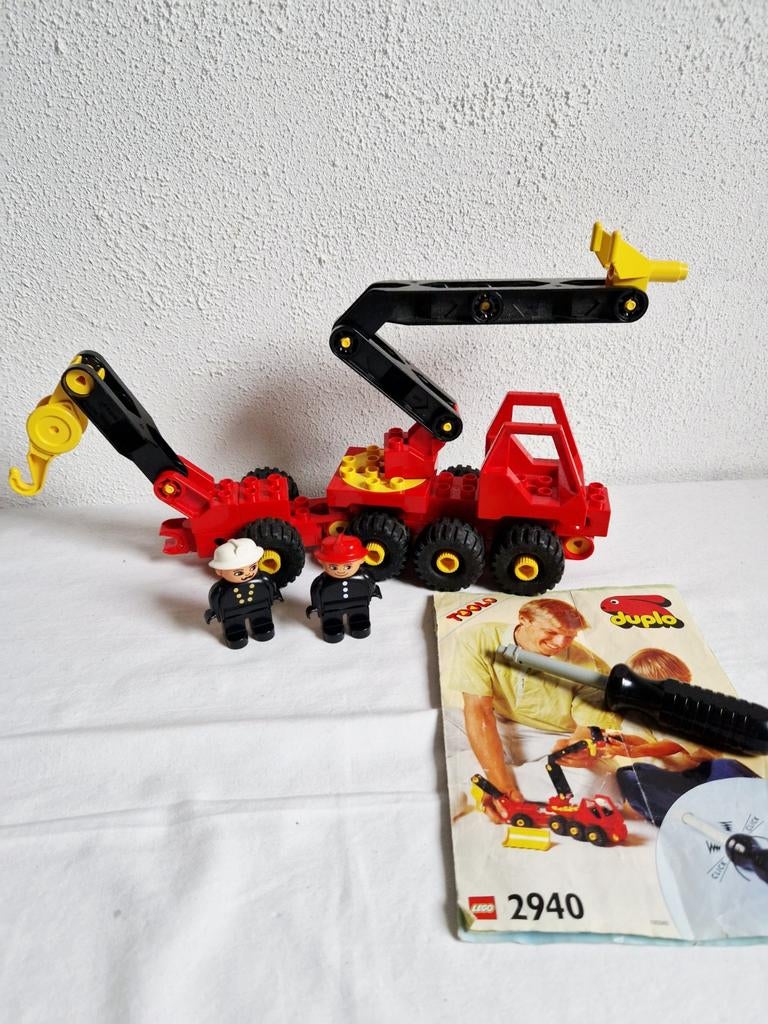 Technisch duplo toolo set 2940 compleet brandweer + boekje, Ophalen of Verzenden, Gebruikt, Complete set, Duplo