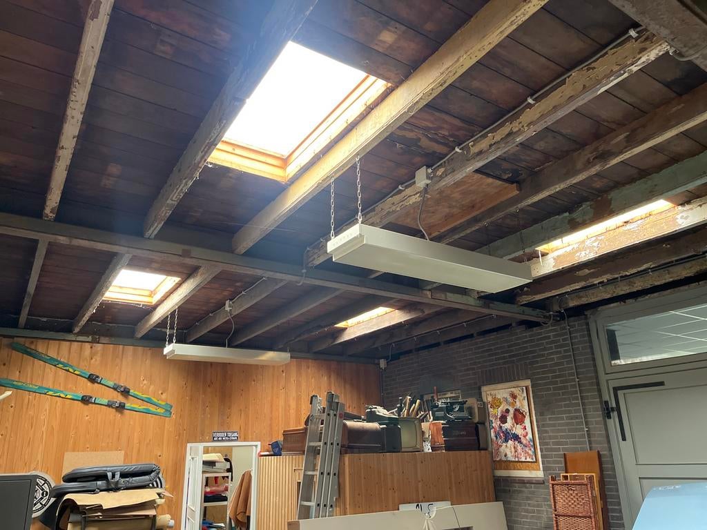 7 werkende TL lichtbakken, Doe-het-zelf en Verbouw, Bouwverlichting, Ophalen of Verzenden, Gebruikt, 50 tot 200 watt, Lamp met armatuur