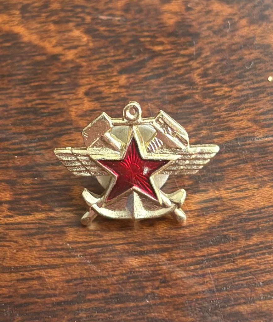 Russisch Kraagembleem - Militair Insigne spoorwegtroepen, Ophalen of Verzenden, Gebruikt, Overige typen