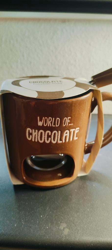 Chocolade Fondue Mok - World of Chocolate, Ophalen of Verzenden