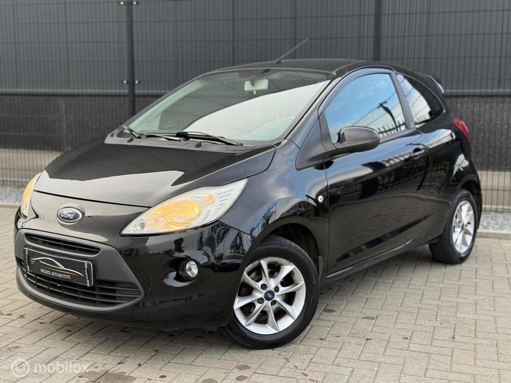 Ford Ka 1.2 Titanium |AIRCO|LICHTMETAAL|NAP|MISTLAMPEN, Auto's, Voorwielaandrijving, Stof, Gebruikt, 4 stoelen