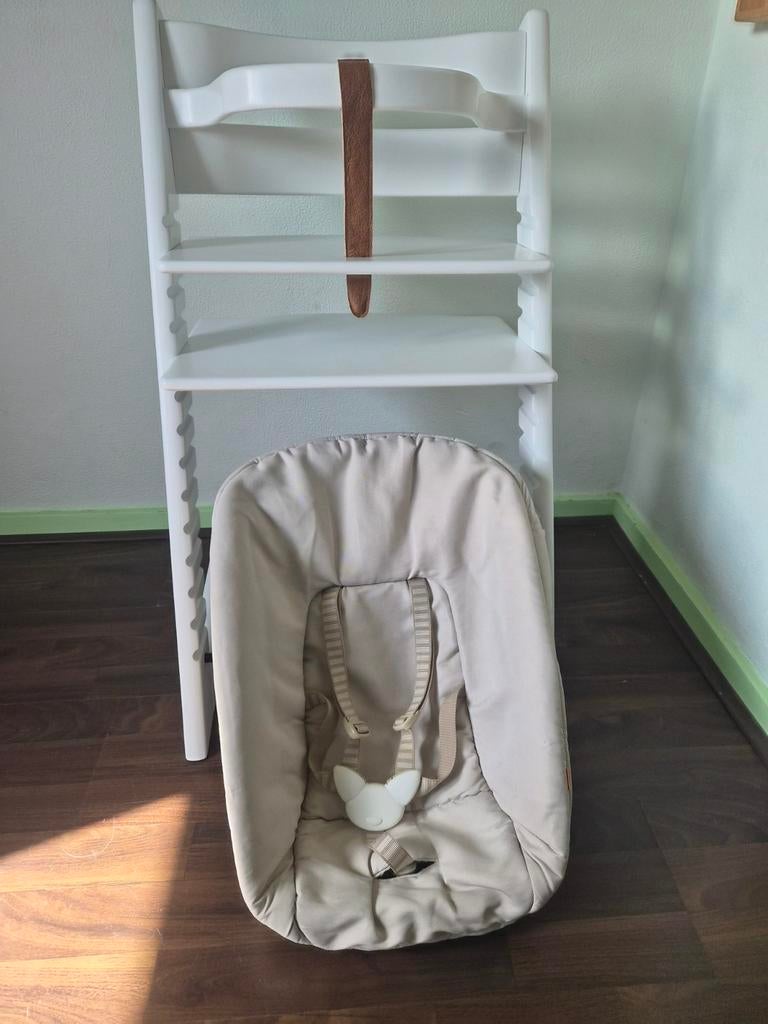 Oude versie Tripp Trapp met newbornset, Kinderen en Baby's, Ophalen of Verzenden, Zo goed als nieuw, Meegroeistoel, Stoelverkleiner