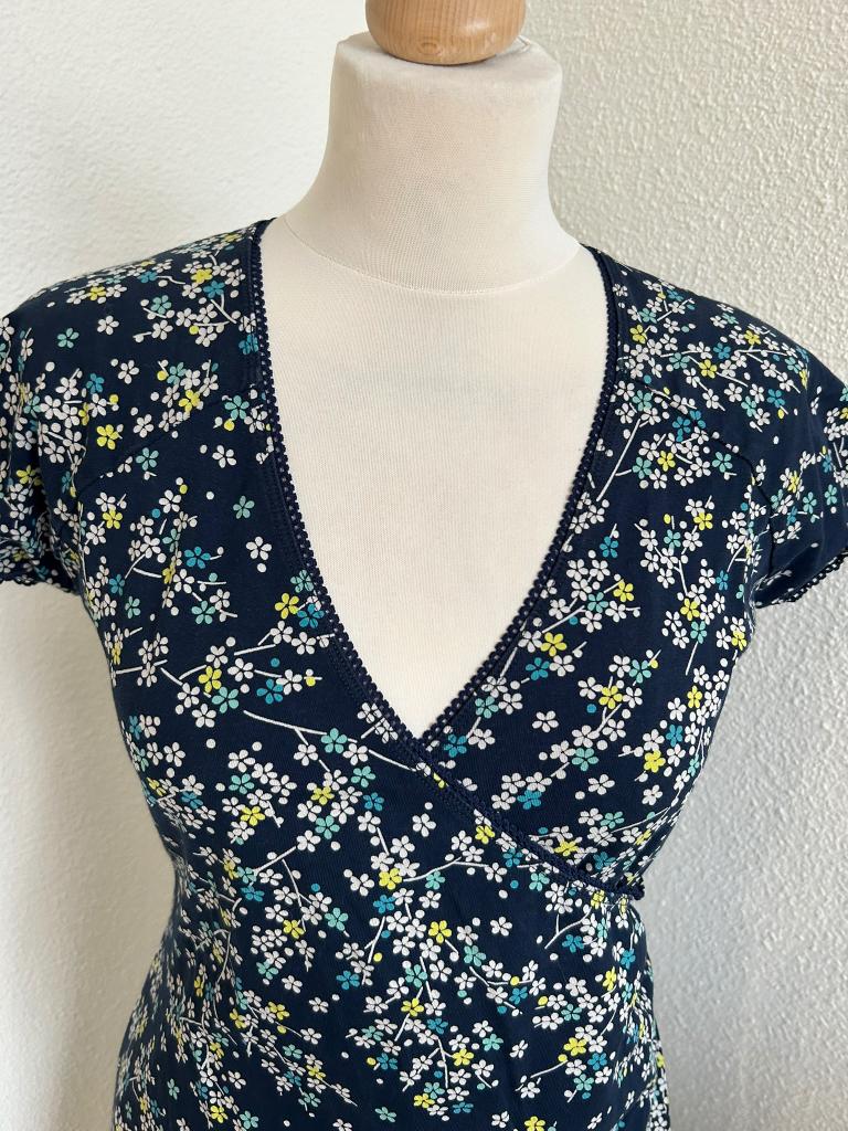 King Louie maat L blauwe bloemen crossdress 3066, Blauw, Maat 42/44 (L), Ophalen of Verzenden, Zo goed als nieuw