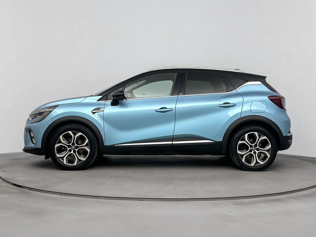 Renault Captur 1.6 E-Tech Plug-in Hybrid 160Pk Intens | Navi, Auto's, Renault, Stof, Gebruikt, 4 cilinders, Blauw