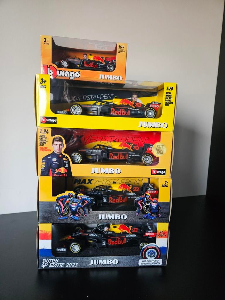 Red Bull modellen Verstappen, Hobby en Vrije tijd, Ophalen of Verzenden, Nieuw, Auto, Bburago