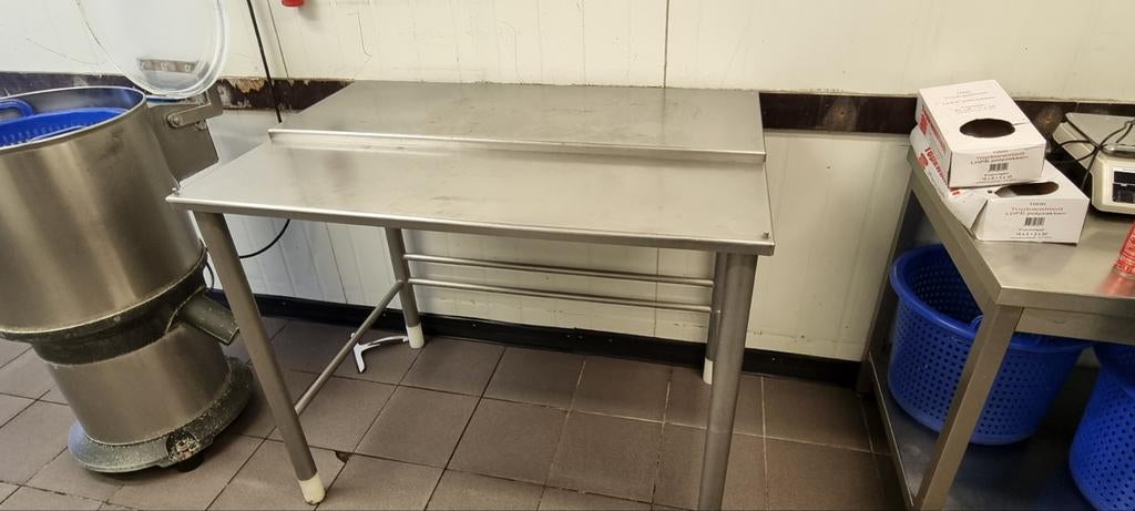 RVS snijtafel, Ophalen, Gebruikt