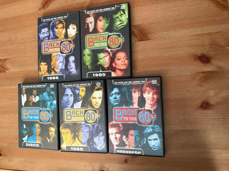 Back to the 80s DVD's - 5 stuks origineel, Alle leeftijden, Verzenden, Gebruikt