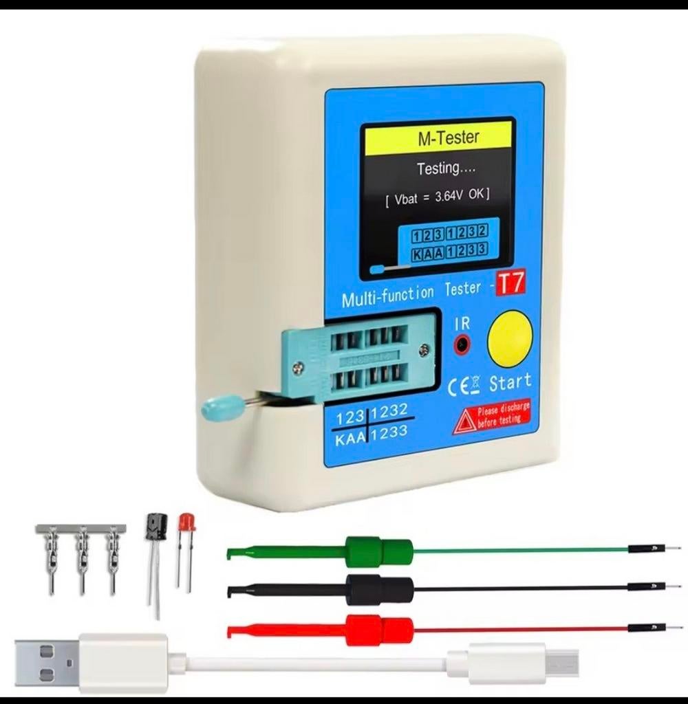 Multifunctionele Transistor Tester LCR-T7 M-Tester, Hobby en Vrije tijd, Elektronica-componenten, Ophalen of Verzenden