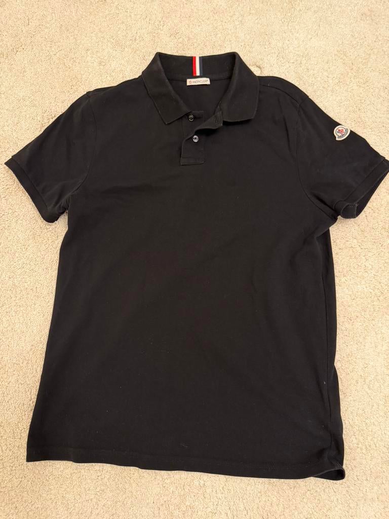 Moncler Polo M, Ophalen of Verzenden, Zo goed als nieuw, Zwart