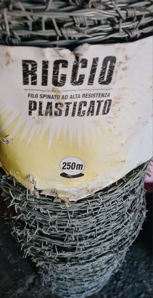 Nieuw Riccio Prikkeldraad - 250m, Geplastificeerd, Tuin en Terras, Ophalen, Nieuw