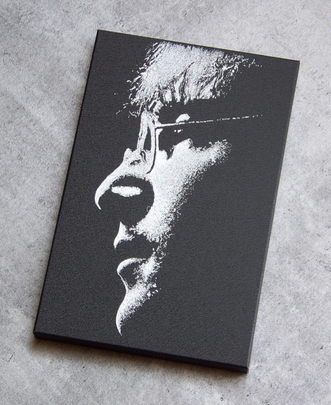 Handgegraveerde foto van John Lennon..., Antiek en Kunst, Ophalen of Verzenden